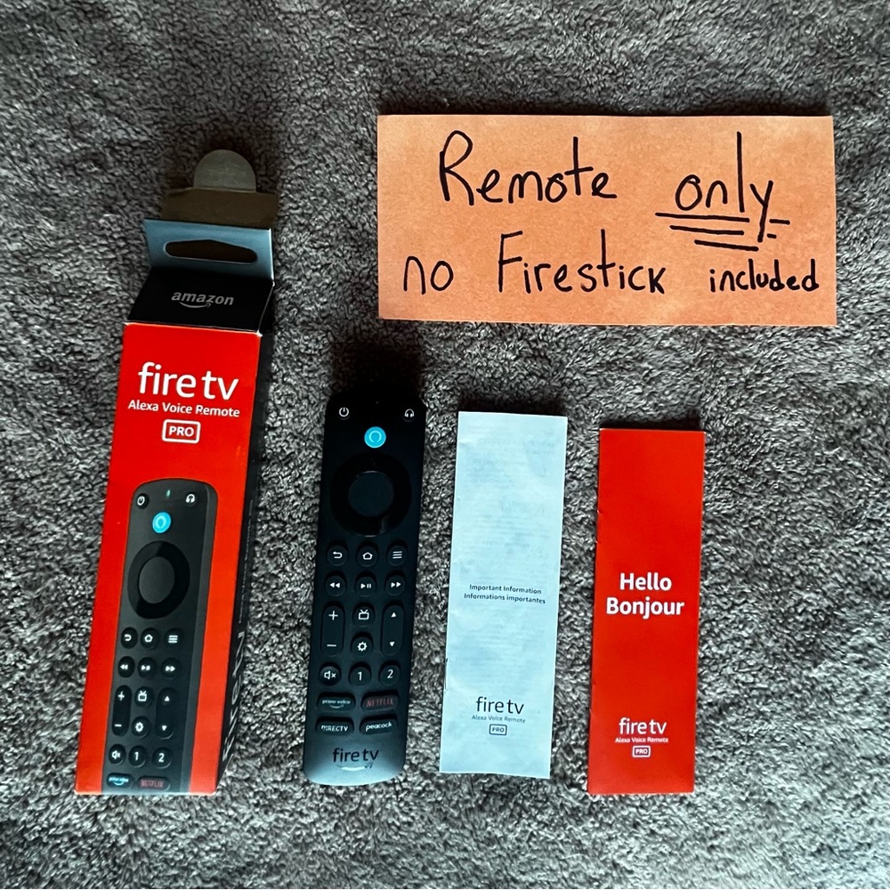 Amazon Fire TV Alexa Voice Remote Pro - Black